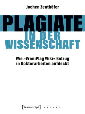 cover image of Plagiate in der Wissenschaft